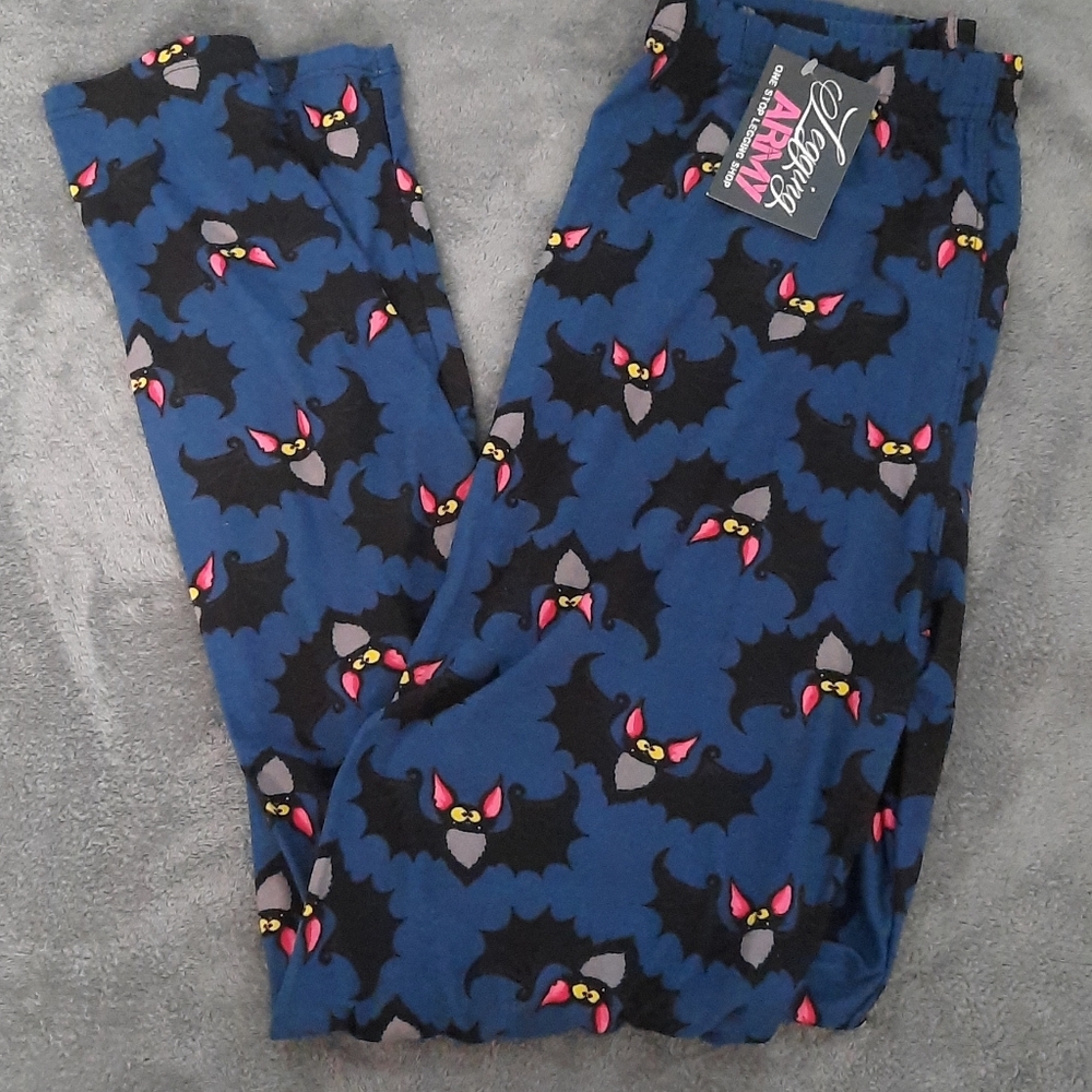 Legging Army Halloween Bat Leggings One Size 3-14
